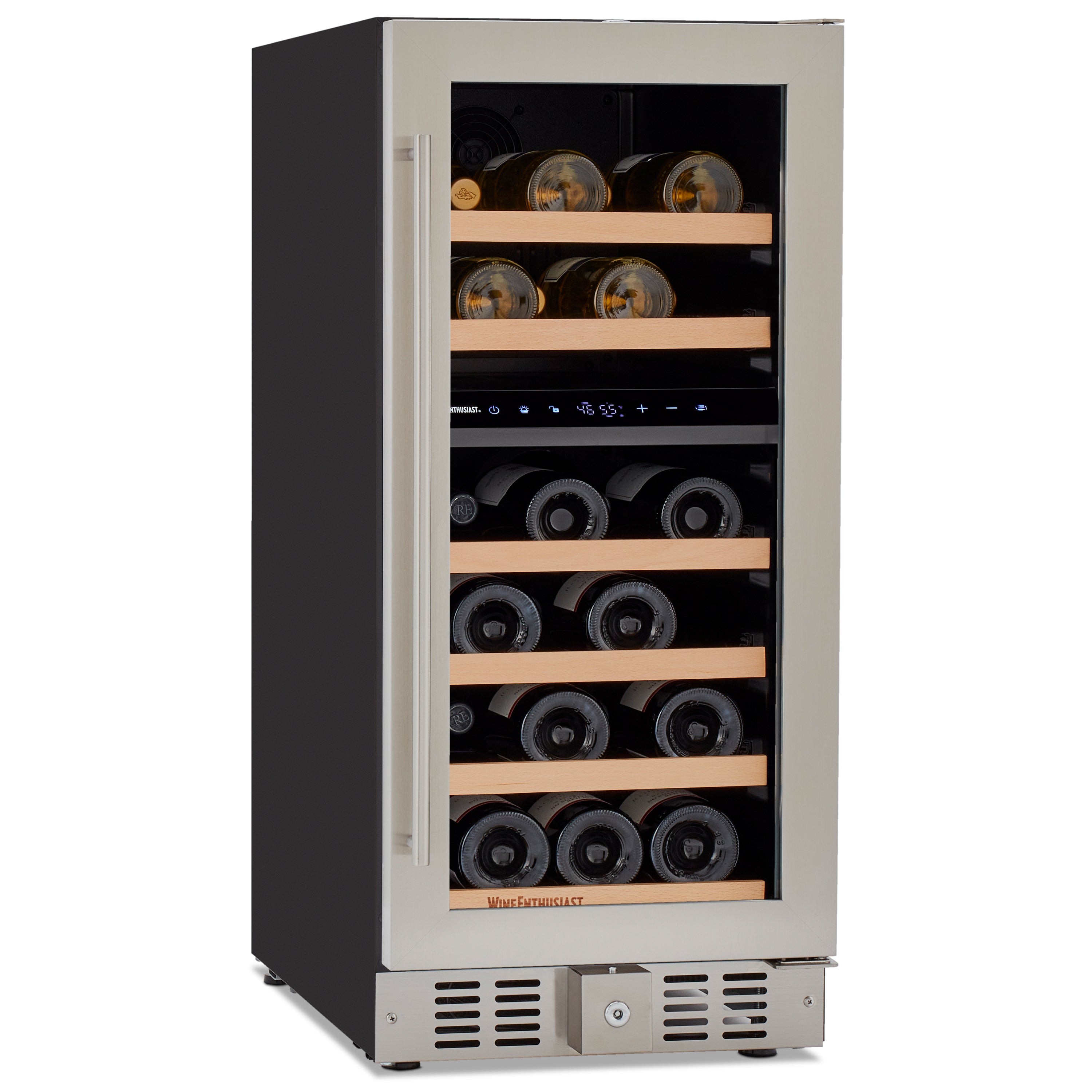 Wine Enthusiast Latitude S 15" Smart Wi-Fi Undercounter Dual Zone Wine Cellar