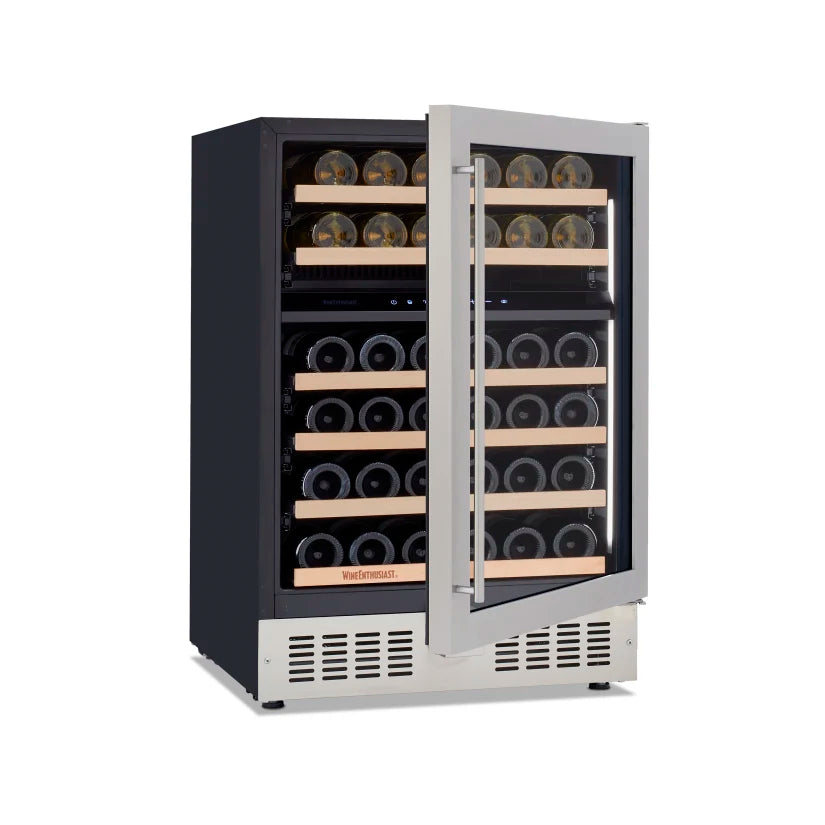 Wine Enthusiast Latitude S 24" Smart Wi-Fi Undercounter Dual Zone Wine Cellar