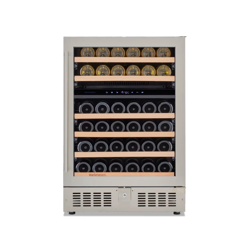 Wine Enthusiast Latitude S 24" Smart Wi-Fi Undercounter Dual Zone Wine Cellar