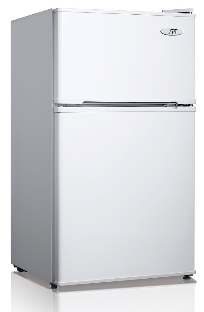 SPT - RF-314W: 3.1 cu. ft. Double Door Refrigerator in White