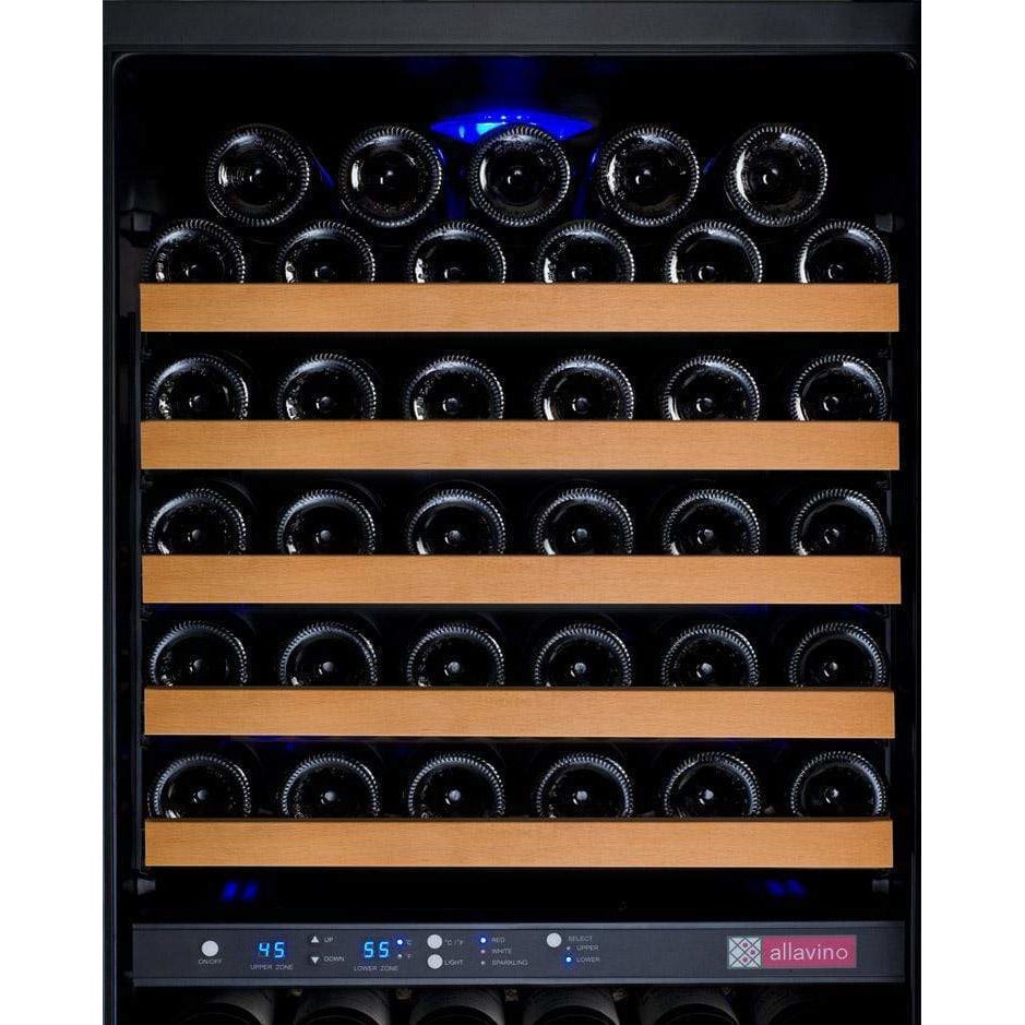 Allavino FlexCount II Tru-Vino 172 Bottle Black Right Hinge Wine Fridge VSWR172-2BR20