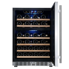 WineCools- KBUSF54D 24" Dual Zone Under Counter Built-in Wine Cooler