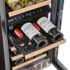 Wine Enthusiast Latitude S 15" Smart Wi-Fi Undercounter Dual Zone Wine Cellar