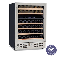 Wine Enthusiast Latitude S 24" Smart Wi-Fi Undercounter Dual Zone Wine Cellar