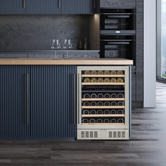 Wine Enthusiast Latitude S 24" Smart Wi-Fi Undercounter Dual Zone Wine Cellar