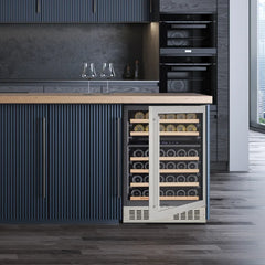 Wine Enthusiast Latitude S 24" Smart Wi-Fi Undercounter Dual Zone Wine Cellar