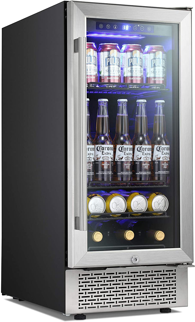 Antarctic Star 15 Inch Beverage Refrigerator Digital Memory Temperature