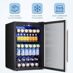 Antarctic Star Beverage Refigerator -145 Can Mini Fridge for Soda Beer or Wine,Small Drink Dispenser