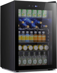 Antarctic Star Beverage Refigerator -145 Can Mini Fridge , Adjustable Removable Shelves