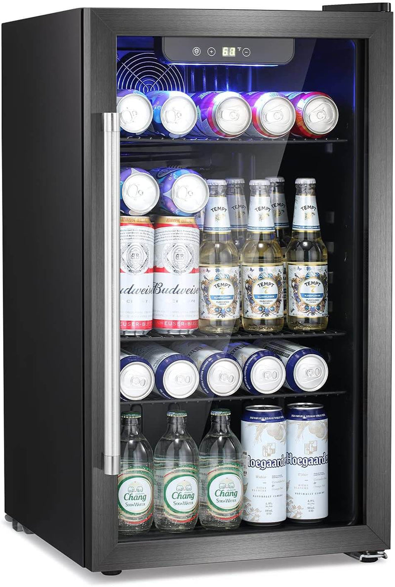 Antarctic Star Beverage Refrigerator Cooler -120 Can  Small Drink Dispenser Clear Front Door