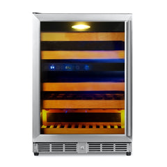 WineCools- KBU50DX 44 Bottles 24 inch Under Counter Dual Zone Wine Cooler