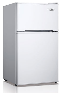SPT - RF-314W: 3.1 cu. ft. Double Door Refrigerator in White