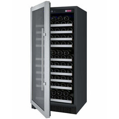 Allavino  FlexCount II Tru-Vino 128 Bottle Single Zone Stainless Steel Left Hinge Wine Fridge VSWR128-1SL20