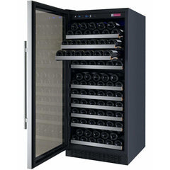 Allavino  FlexCount II Tru-Vino 128 Bottle Single Zone Stainless Steel Left Hinge Wine Fridge VSWR128-1SL20