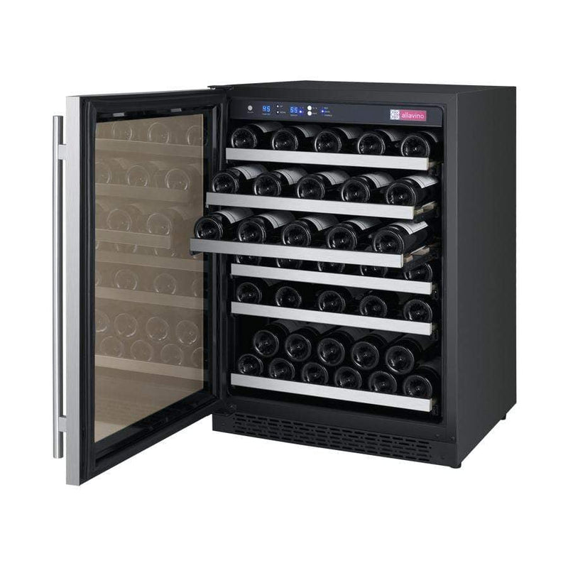 Allavino FlexCount II Tru-Vino Series 56 Bottle Stainless Steel Left Hinge Wine Fridge VSWR56-1SL20