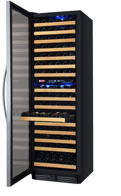 Allavino FlexCount Classic II Tru-Vino 172 Bottle Dual Zone Stainless Steel Left Hinge Wine Refrigerator YHWR172-2SL20