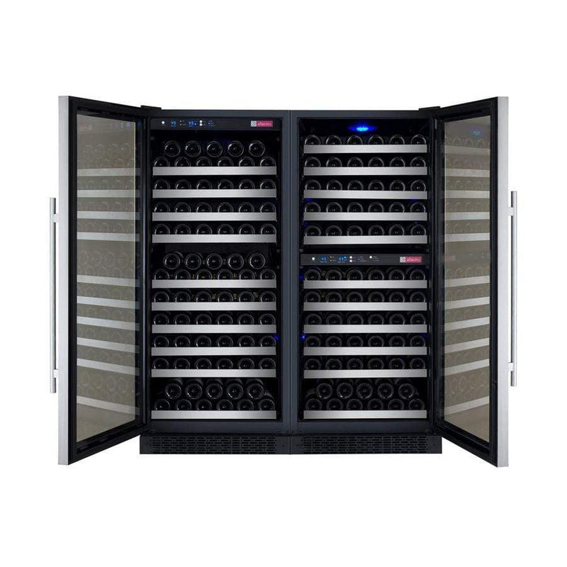 Allavino II Tru-Vino 249 Bottle Three Zone Stainless Steel Wine Refrigerator 3Z-VSWR2128-S20