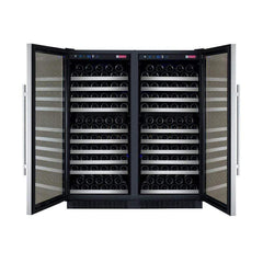 Allavino FlexCount II Tru-Vino 256 Bottle Dual Zone Stainless Steel Wine Fridge 2X-VSWR128-1S20