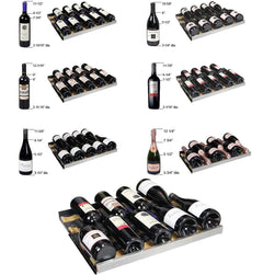 Allavino FlexCount II Tru-Vino 56 Bottle Dual Zone Black Right Hinge Wine Fridge VSWR56-2BR20