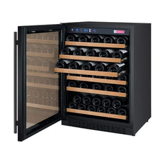 Allavino FlexCount II Tru-Vino 56 Bottle Single Zone Black Left Hinge Wine Fridge VSWR56-1BL20