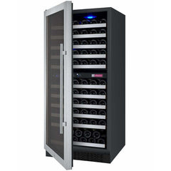 Allavino 121 Bottle  FlexCount II Tru-Vino Dual Zone Stainless Steel Left Hinge Wine Cooler VSWR121-2SL20