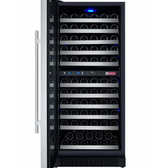 Allavino 121 Bottle  FlexCount II Tru-Vino Dual Zone Stainless Steel Left Hinge Wine Cooler VSWR121-2SL20