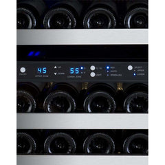 Allavino 121 Bottle  FlexCount II Tru-Vino Dual Zone Stainless Steel Left Hinge Wine Cooler VSWR121-2SL20